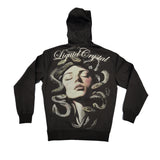 Liquid Crystal "Medusa" Rhinestone Pullover Hoodie