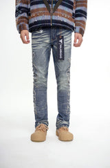 Valabasas "Lattice" Stacked Flare Jean