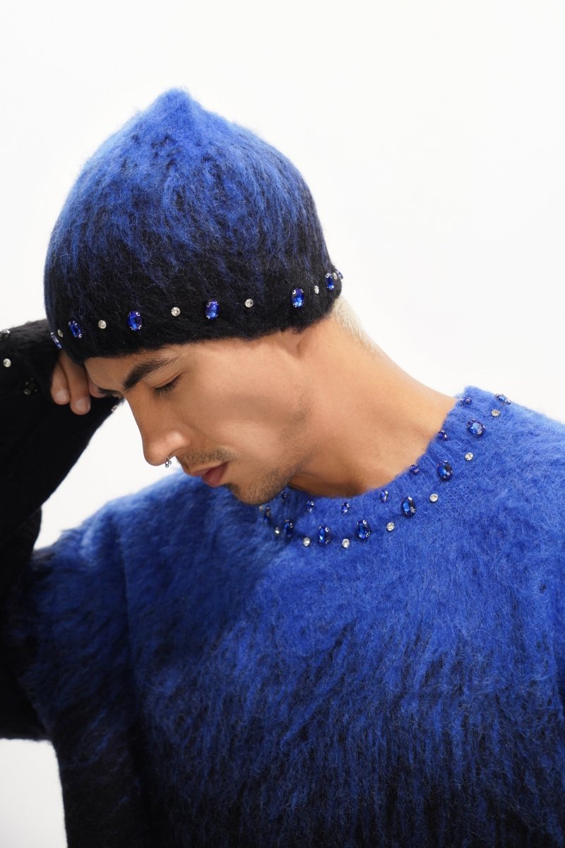 Valabasas "Triage Mohair" Rhinestone Beanie