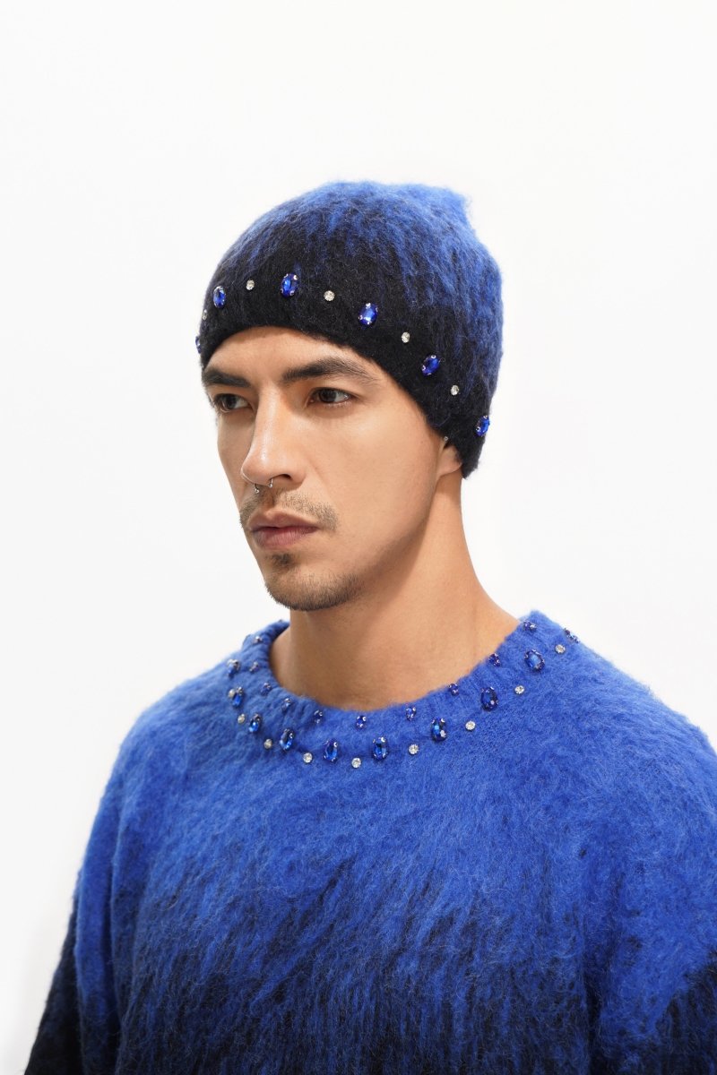 Valabasas "Triage Mohair" Rhinestone Beanie