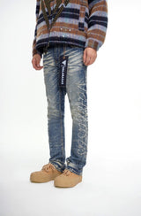 Valabasas "Lattice" Stacked Flare Jean
