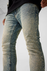 Jordan Craig "Local Dealer" Super Skinny Stacked Rhinestone Jeans