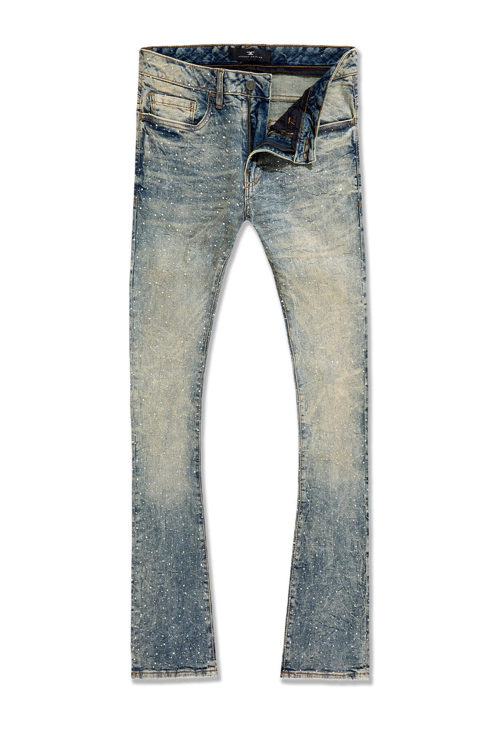 Jordan Craig "Local Dealer" Super Skinny Stacked Rhinestone Jeans