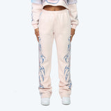 Smoke Rise Graphic Print Twofer Hoodie & Fleece Stack Pants Set
