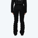 Smoke Rise Embroidered Jean Trucker Jacket Pinching Stack Set