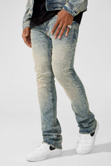 Jordan Craig "Local Dealer" Super Skinny Stacked Rhinestone Jeans