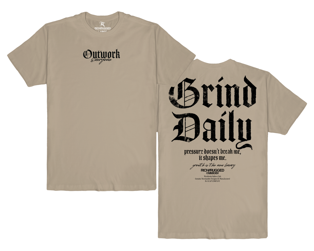 Rich/Rugged "Grind Daily" Graphic T-Shirt
