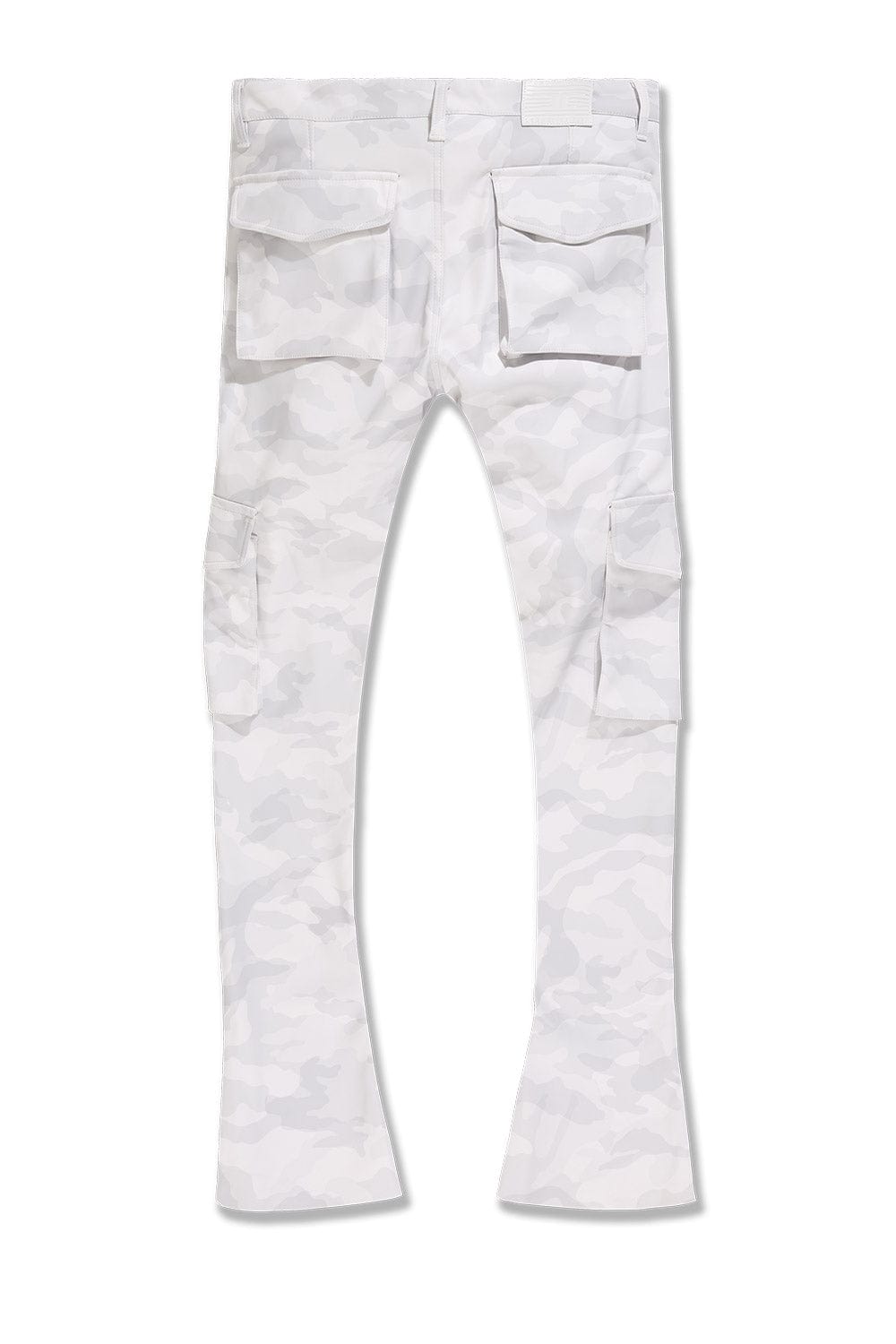 Jordan Craig "Trillest" Skinny Ross Stacked Leather Cargo Pants with Zipper