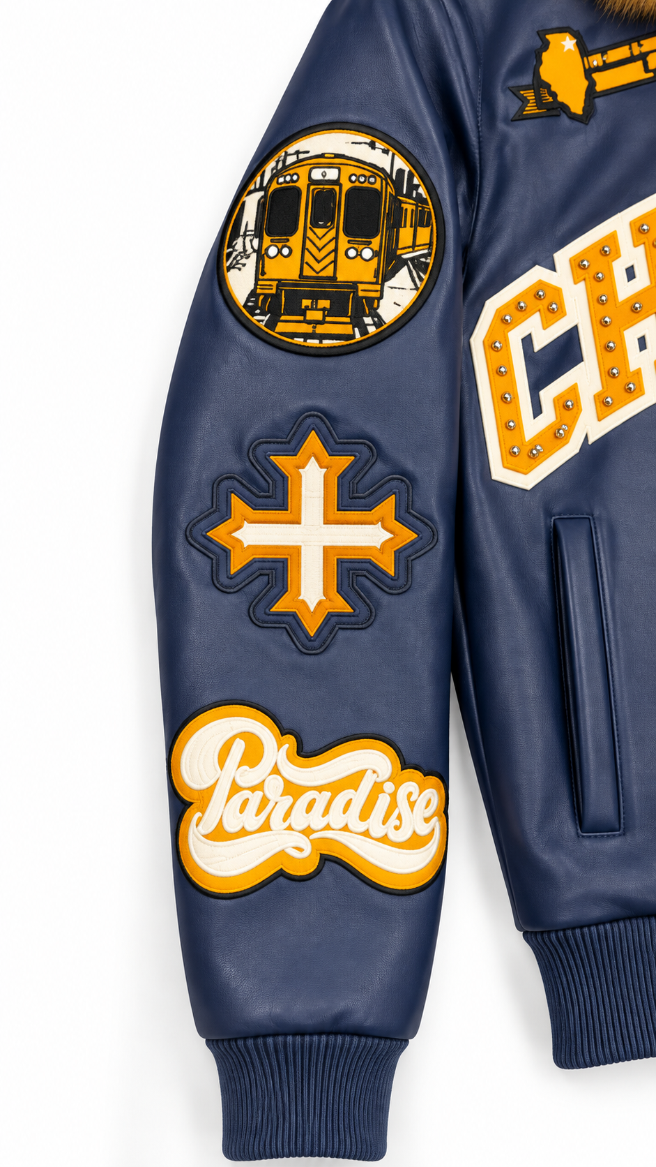 SYIP Exclusive Chicago Leather Jacket - Bears Colors