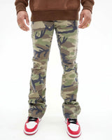 Preme Camo Woodland Camo Flared Studs Jean