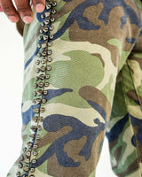 Preme Camo Woodland Camo Flared Studs Jean