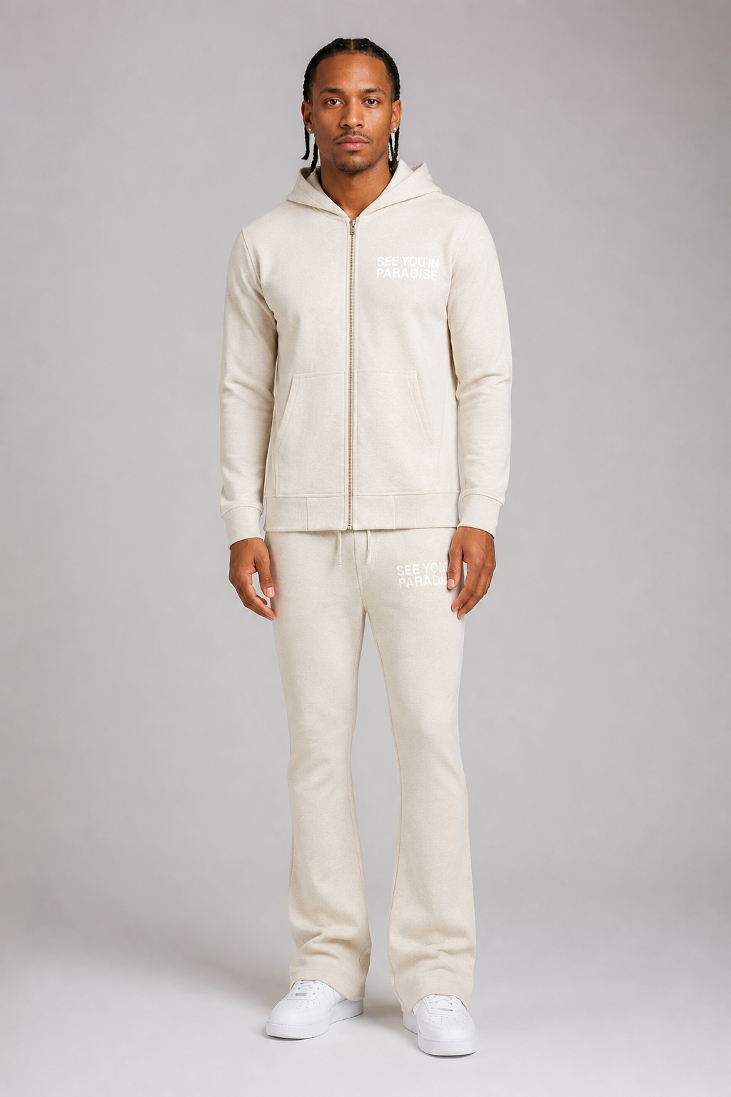 See You in Paradise French Terry Zip Hoodie & Stacks Jogging Suit