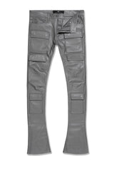 Jordan Craig "Thriller" Skinny Ross  Stacked Cargo Leather Pants