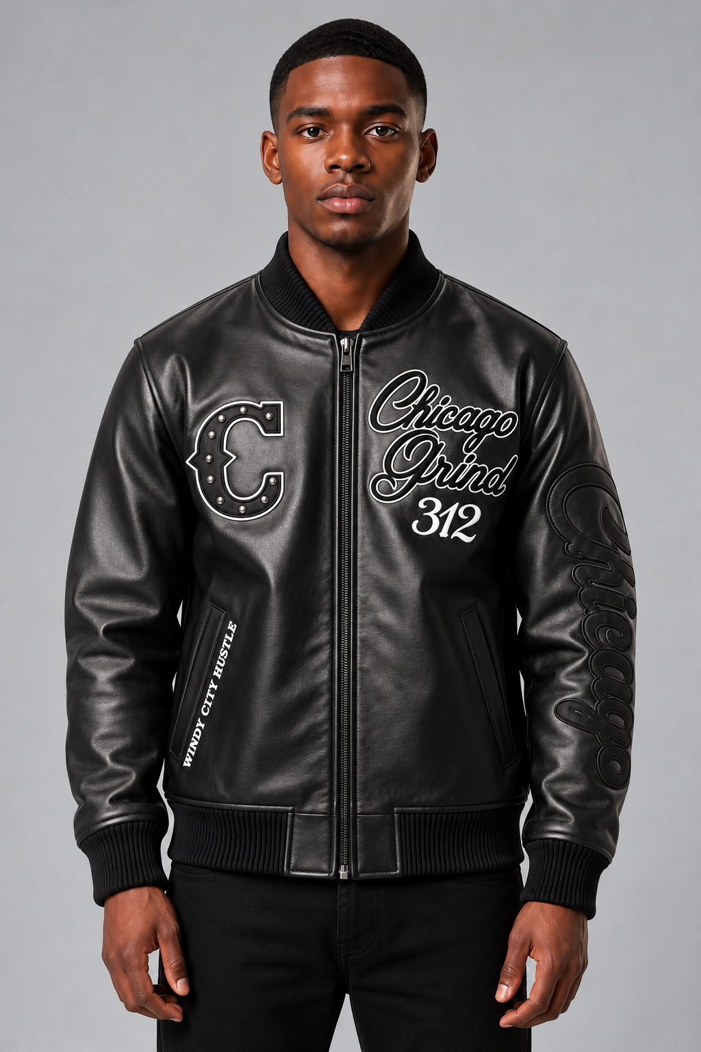 Roku Studio DC Exclusive Chi Grind Leather Jacket (Sox Colors)
