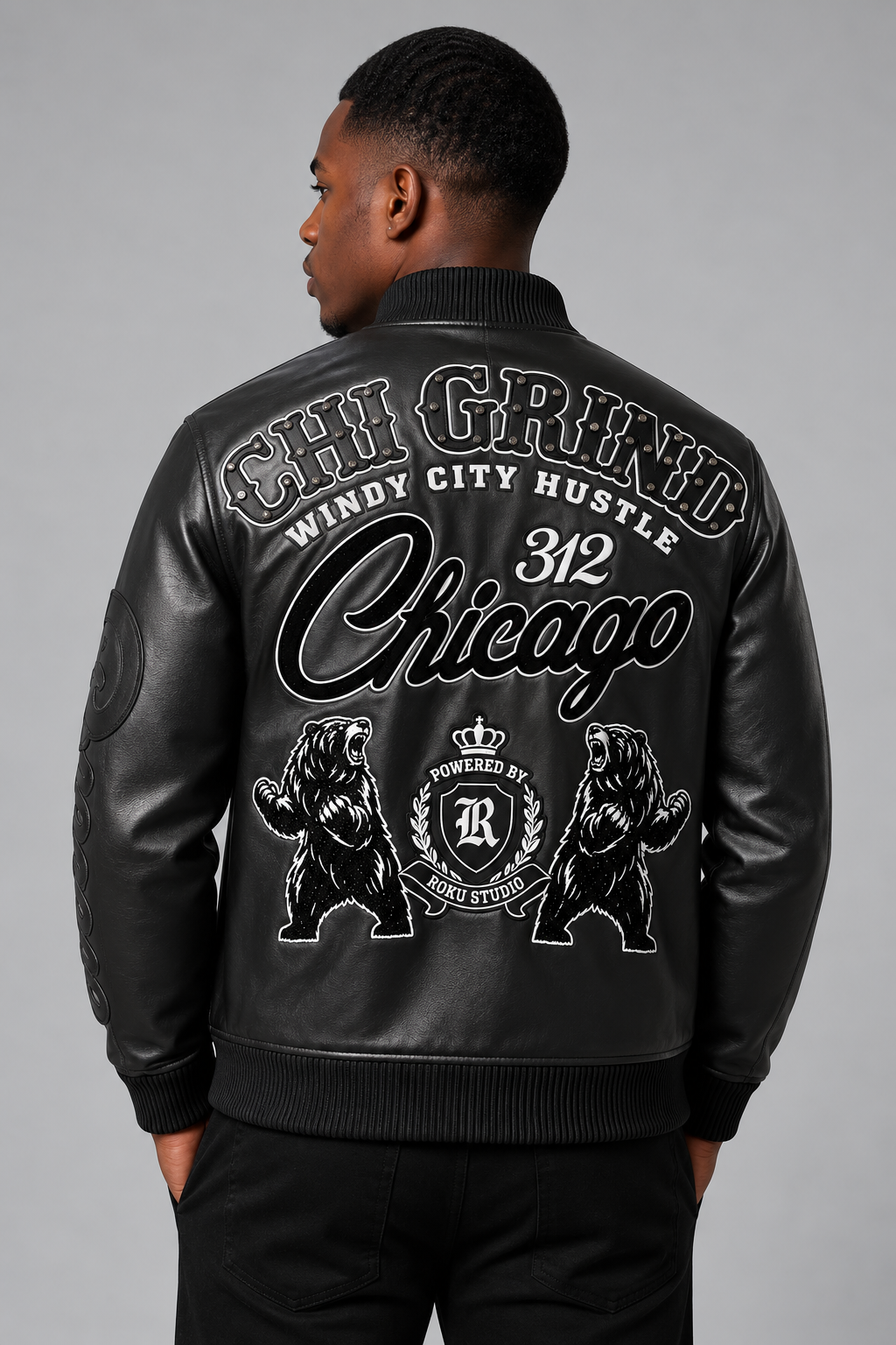 Roku Studio DC Exclusive Chi Grind Leather Jacket (Sox Colors)