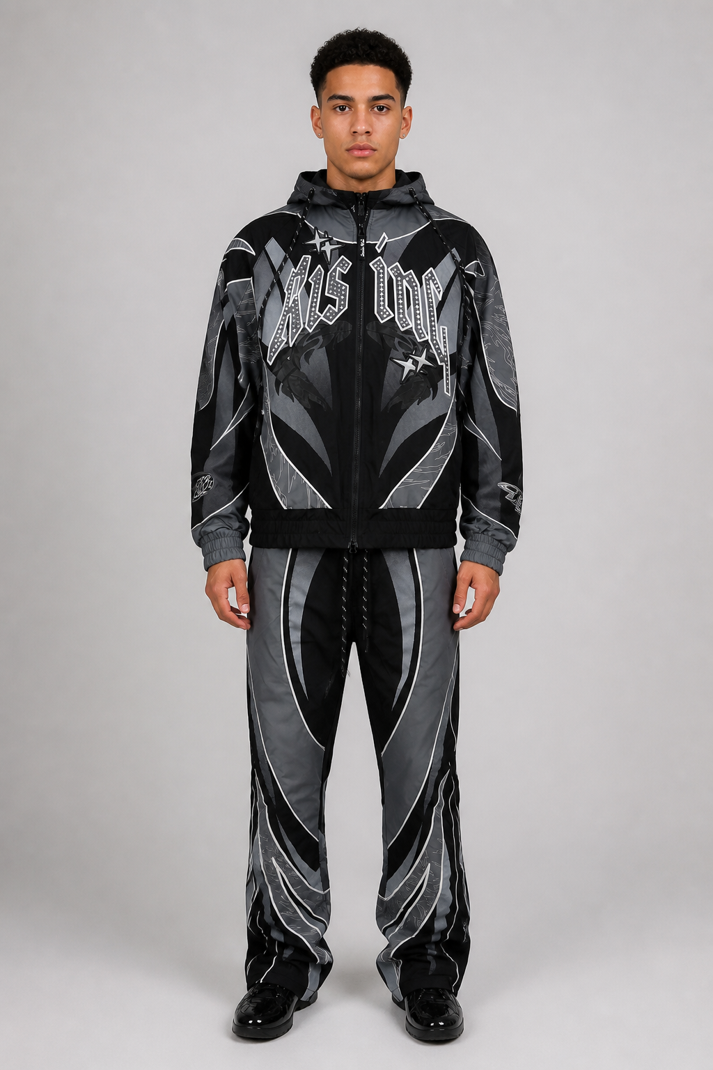 Smoke Rise Rising Colorblock Windbreaker Pants & Jacket Set