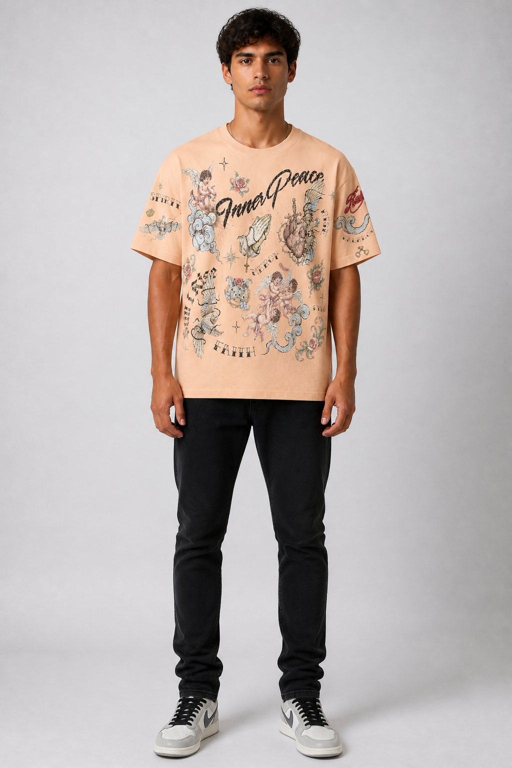Roku "Faith" Faded Boxy Tee