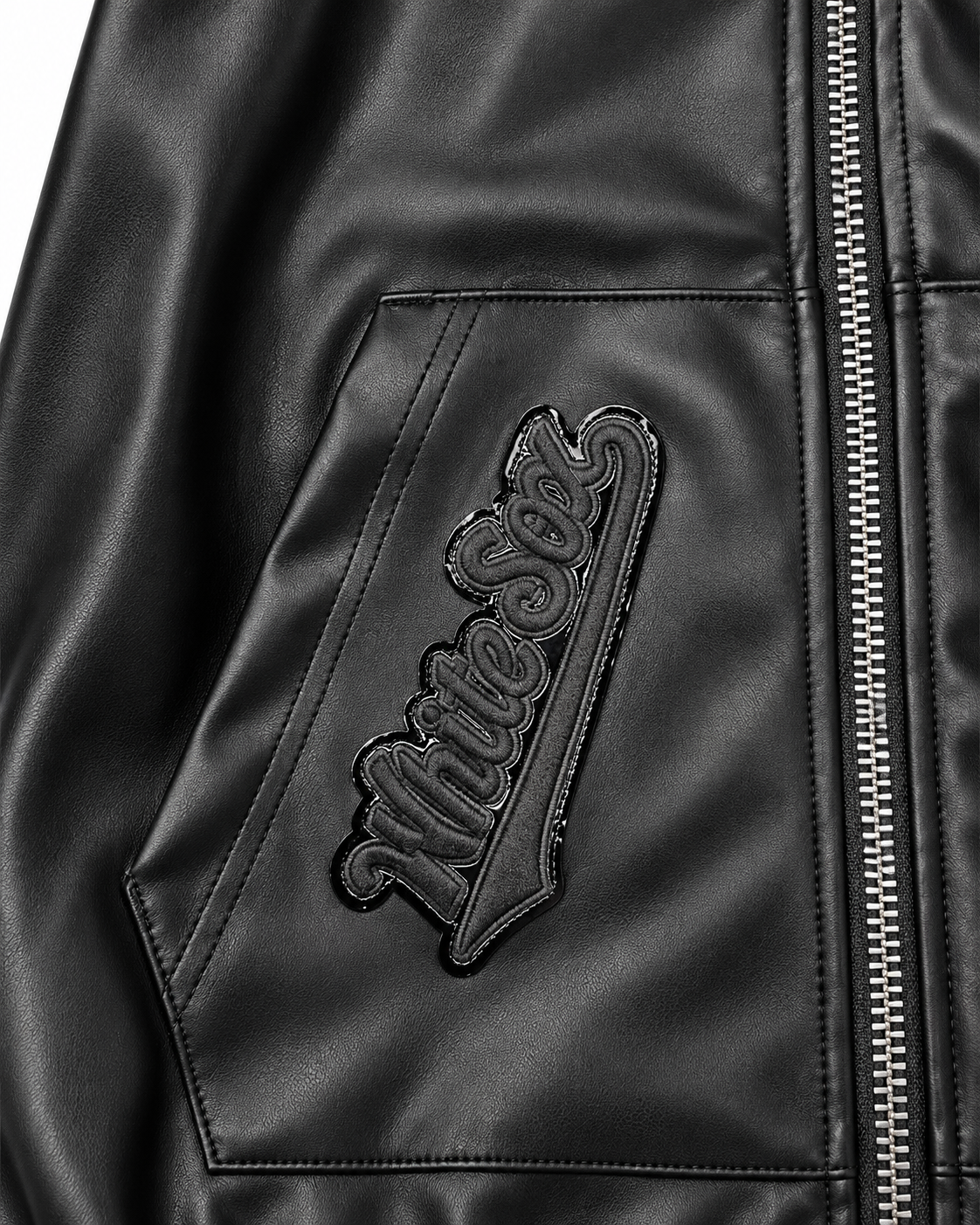 Pro Standard DC Exclusive Chicago White Sox Black on Black Leather Jacket