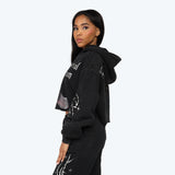 Smoke Rise Women's "Ethereal Dream" Crop Fleece Hoodie