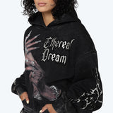 Smoke Rise Women's "Ethereal Dream" Crop Fleece Hoodie