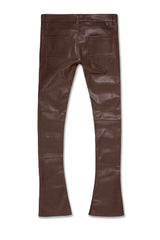 Jordan Craig "Thriller" Skinny Ross  Stacked Cargo Leather Pants