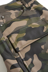 Jordan Craig "Thriller" Skinny Ross  Stacked Cargo Leather Pants