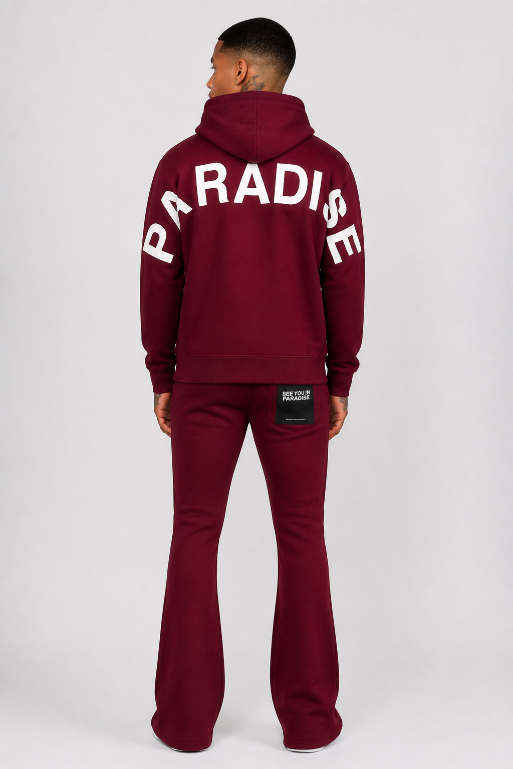 See You in Paradise Wingspan Jogging Suit - Wine