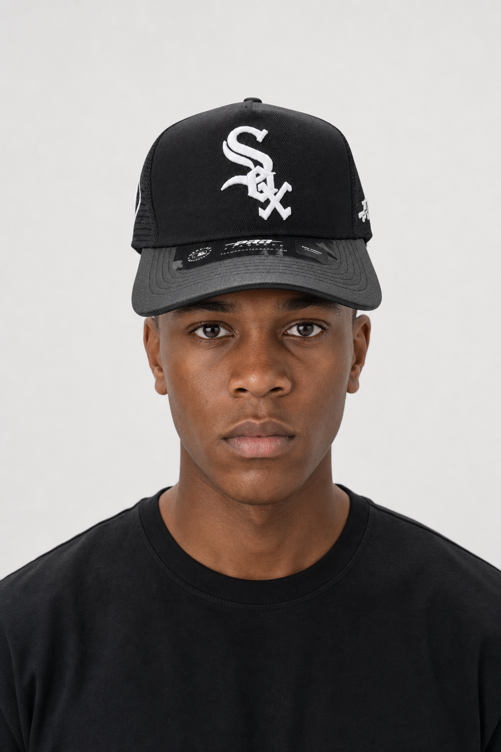 Pro Standard Strapback Leather Curved Visor Trucker Hat
