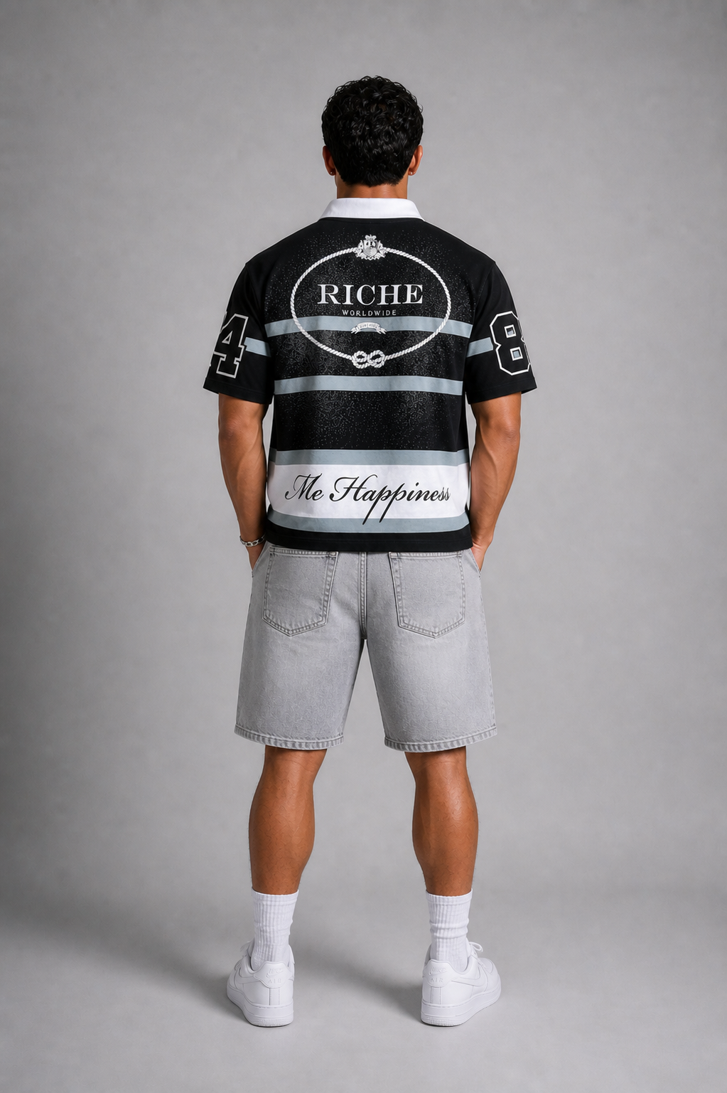 Vie+Riche VR Logo Rugby Tee
