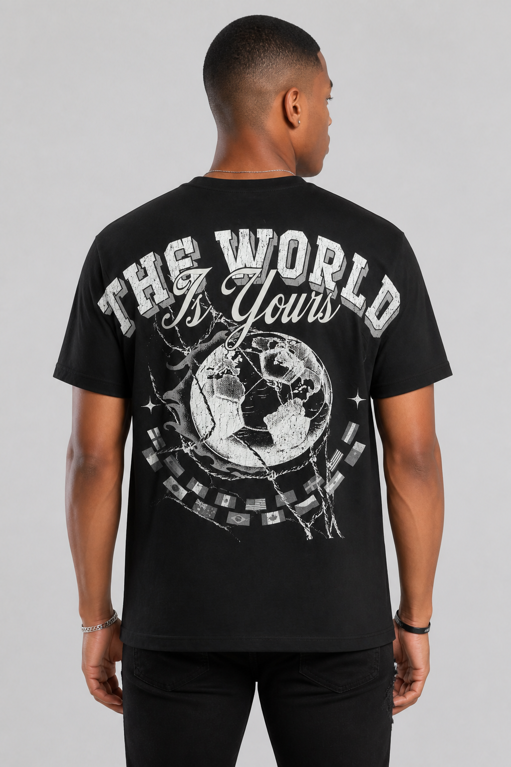 Roku "World Cup" Faded Boxy Tee