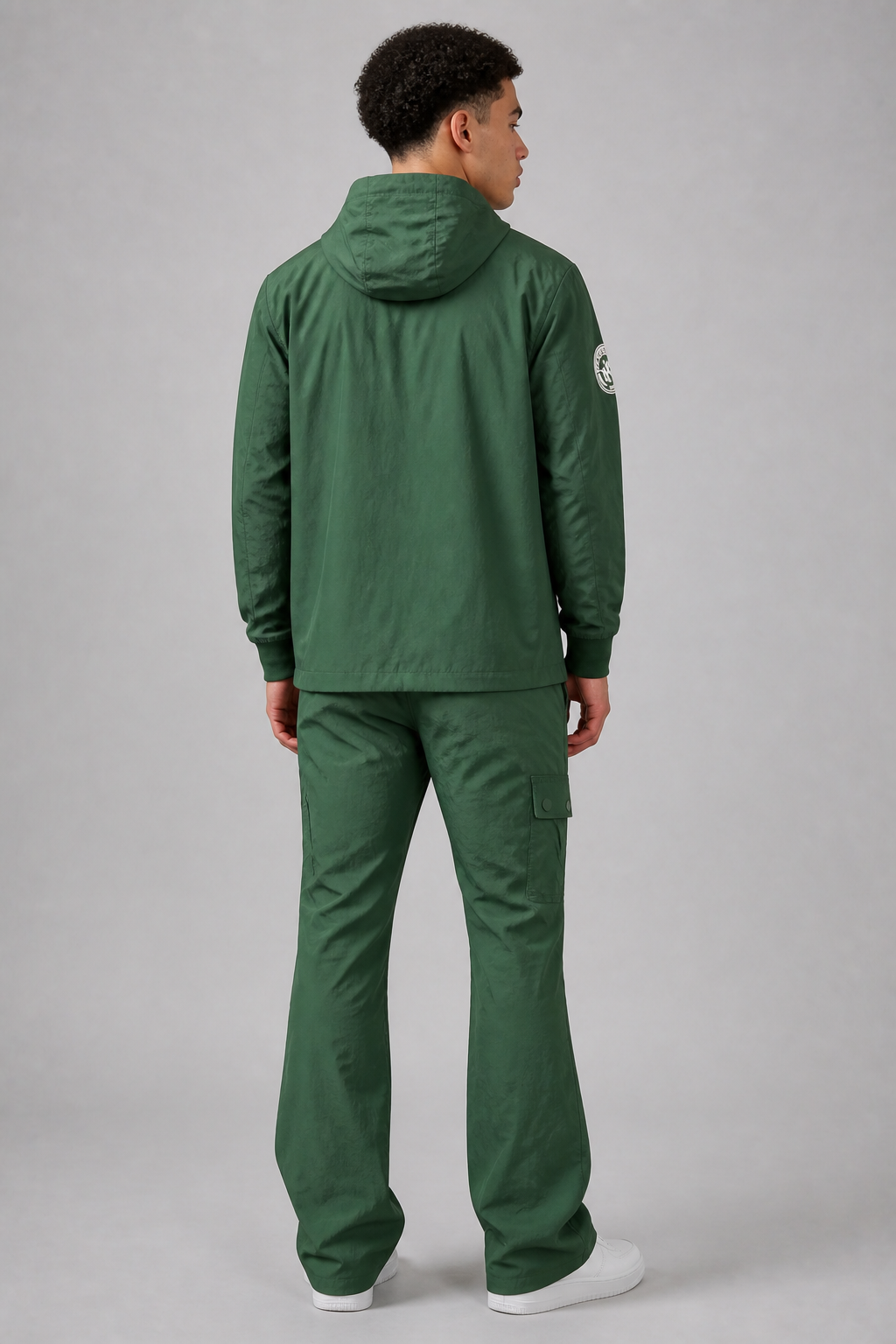Makobi "Adorni Elite Club" Nylon Windbreaker Zip-up Hoodie Jacket
