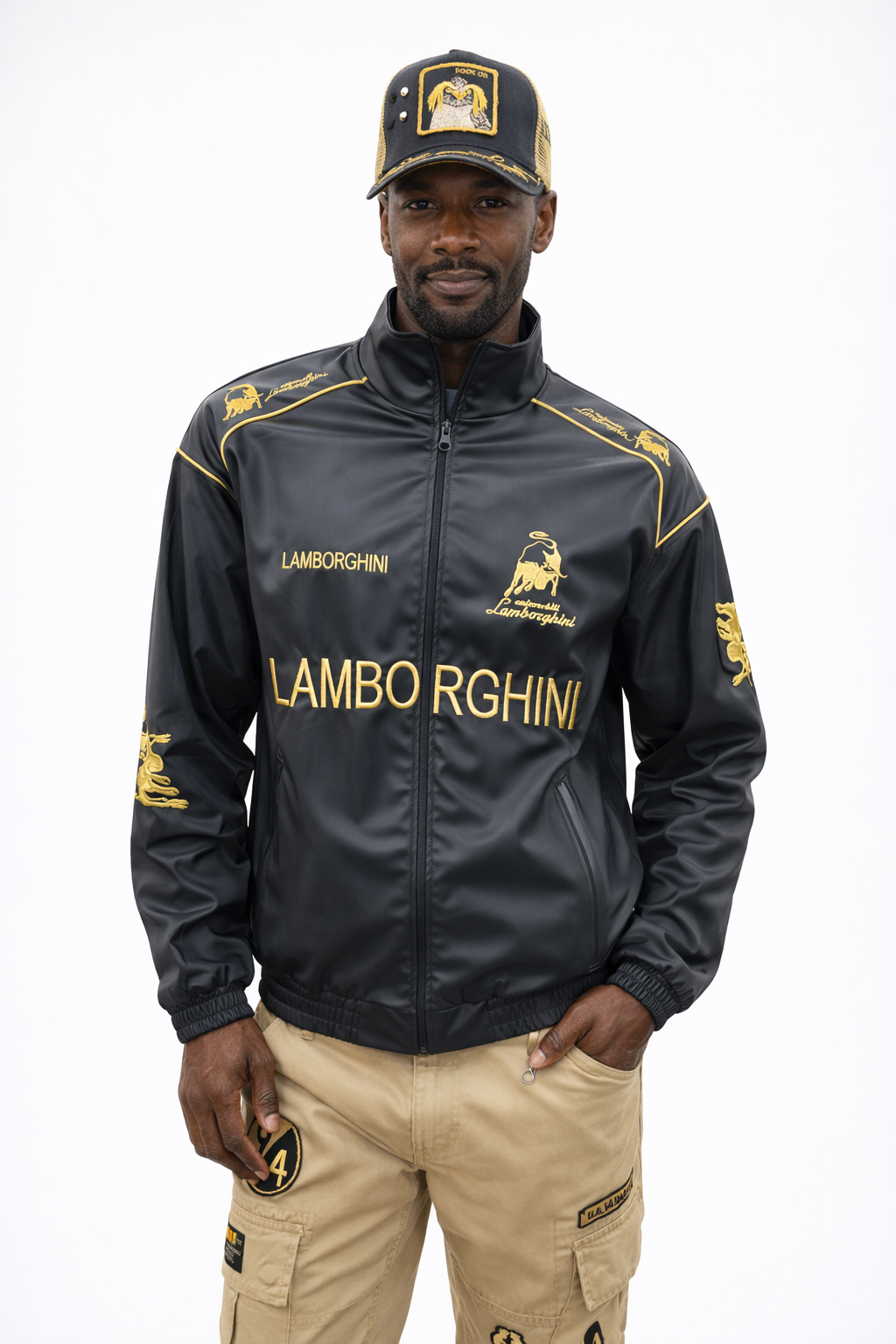 Racing Track Leather Jacket - Lambo