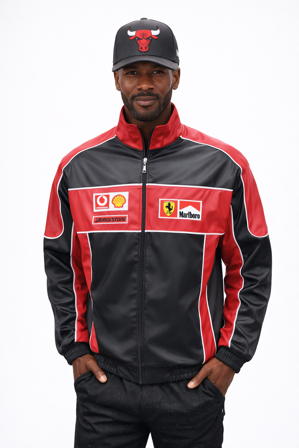 Racing Track Leather Jacket - Ferrari