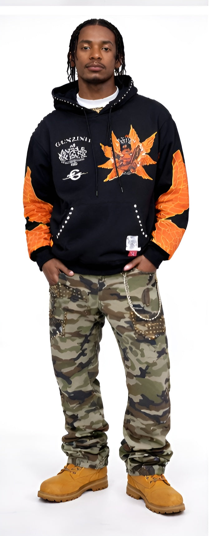 Gunzinii "Angels Watching" French Terry Hoodie