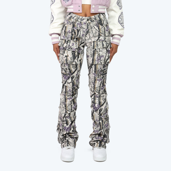 Smoke Rise High Rise Hunter Camo Stacked Pants