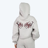 Smoke Rise Women's "Ethereal Dream" Crop Fleece Hoodie