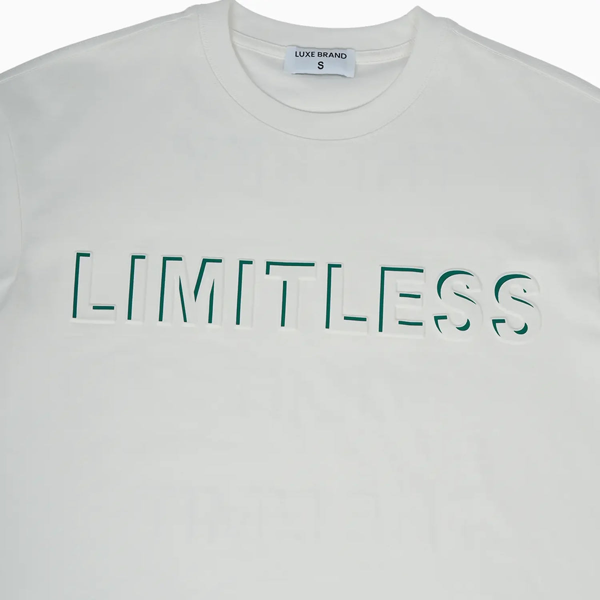 Luxe "Limitless" Tee - White/Green