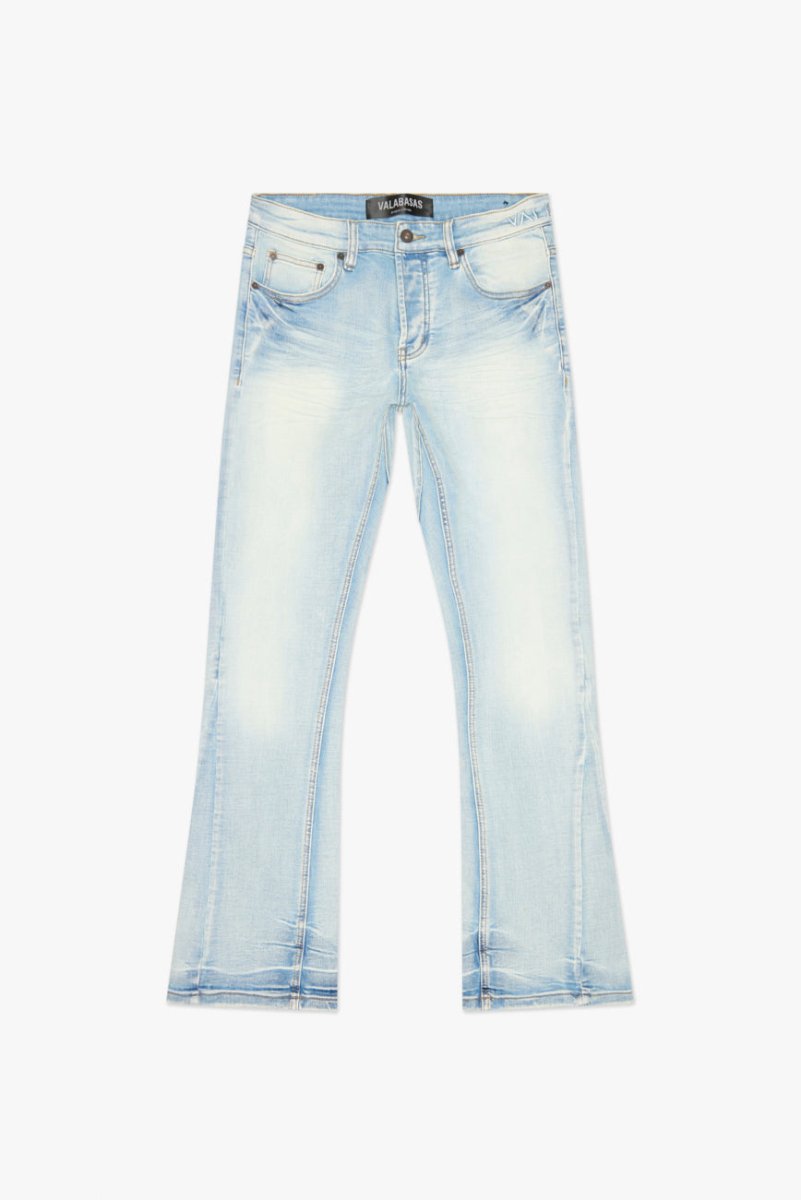 Valabasas "Mr Stacked" Plain Denim Jeans - Light Wash