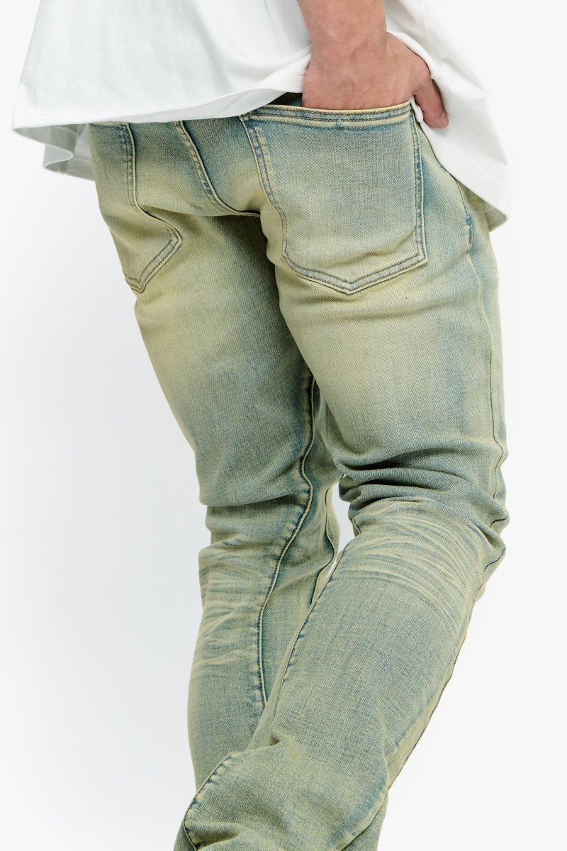 Valabasas "Mr Stacked" Plain Denim Jeans - Vintage Wash