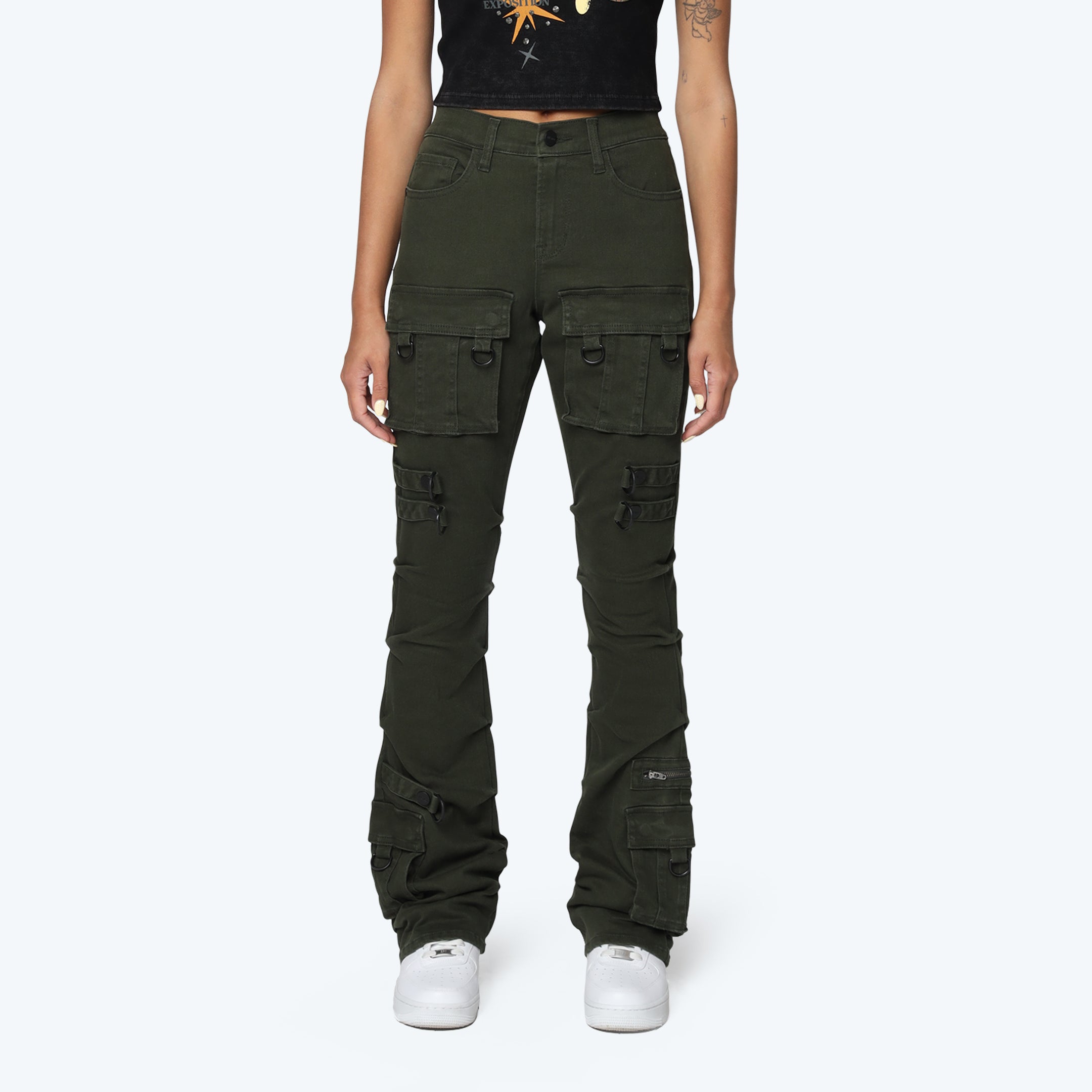 Smoke Rise High Rise Stack w/ Side Pinching Pants