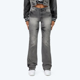 Smoke Rise Rhinestone Jean Trucker Jacket & Pinching Stack Pants