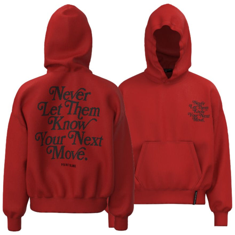 Point Blank "Never Let Them Know Your Next Move" Rhinestone Hoodie