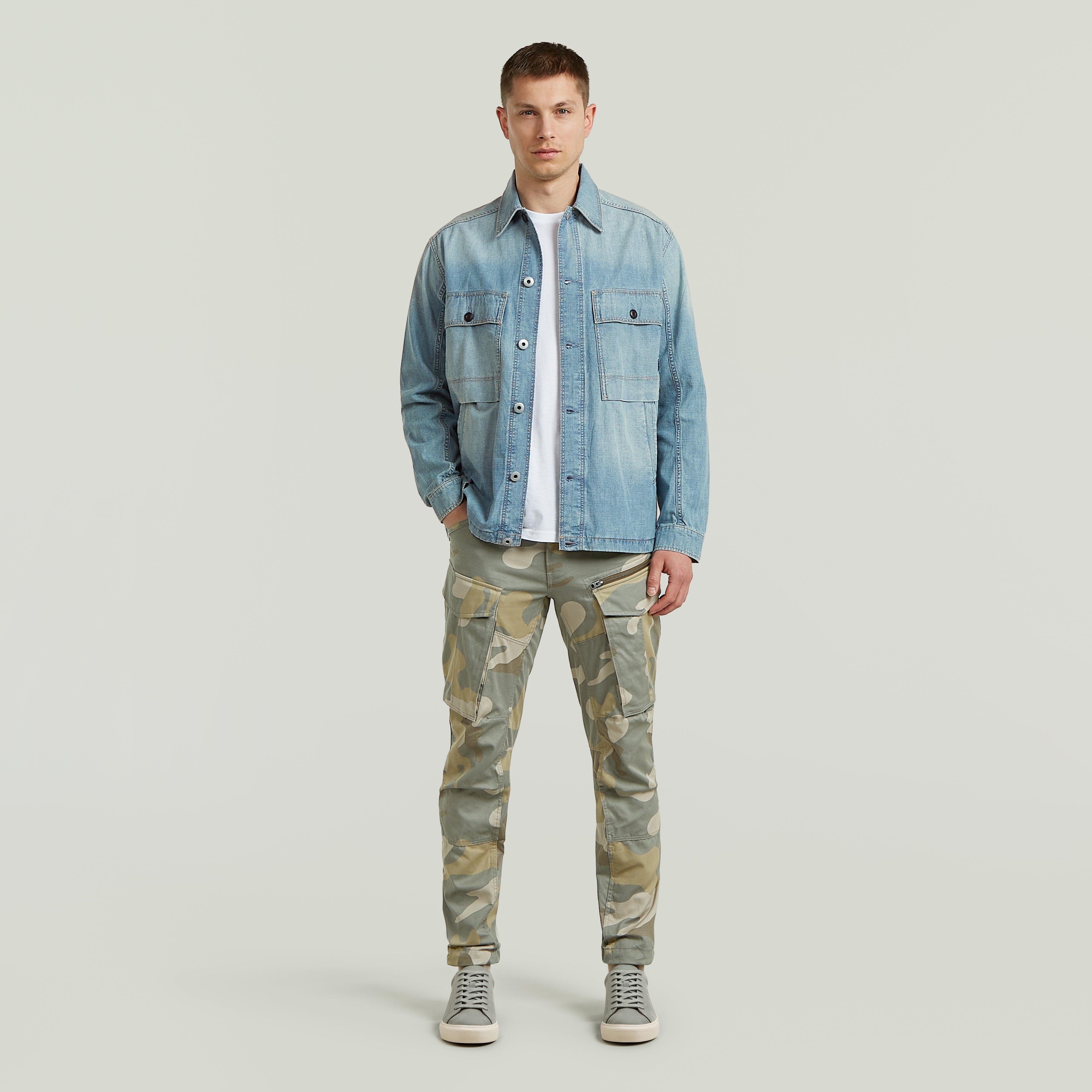 G-Star Rovic Zip 3D Regular Tapered Pants - Light Orphus X Summer Camo