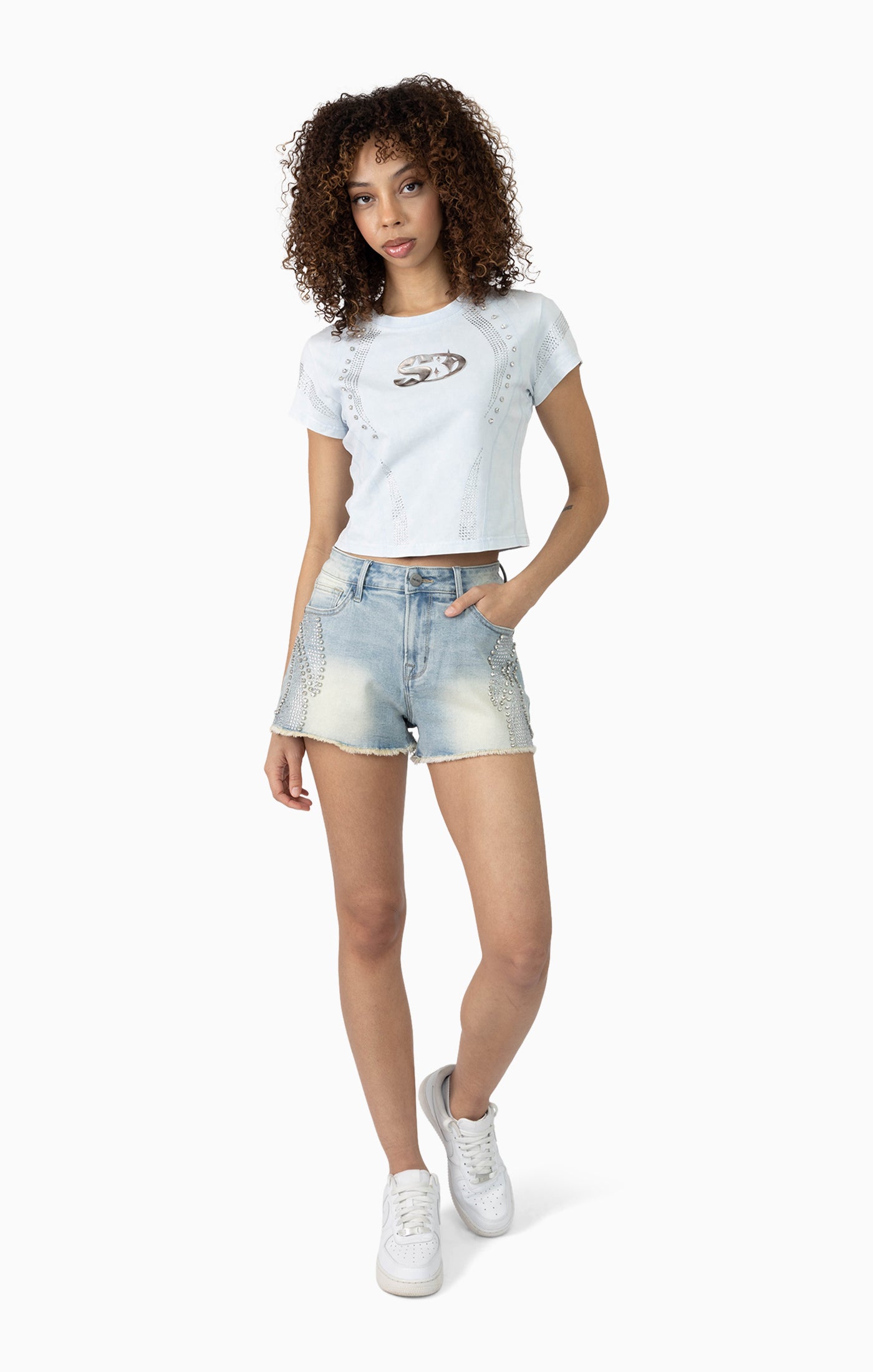 Smoke Rise Women's Cut Line Detailed Fit Tee