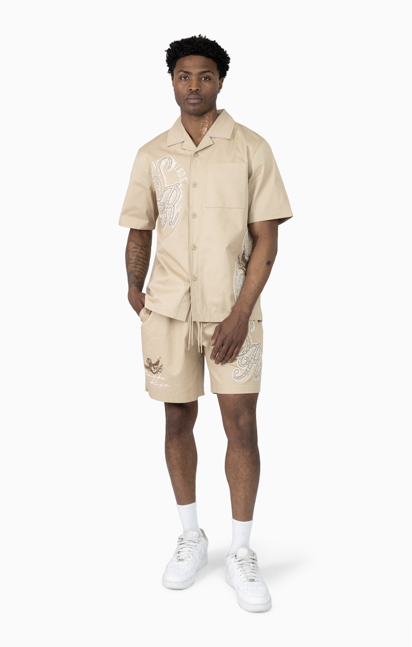 Smoke Rise "Visionary" Woven Short Set