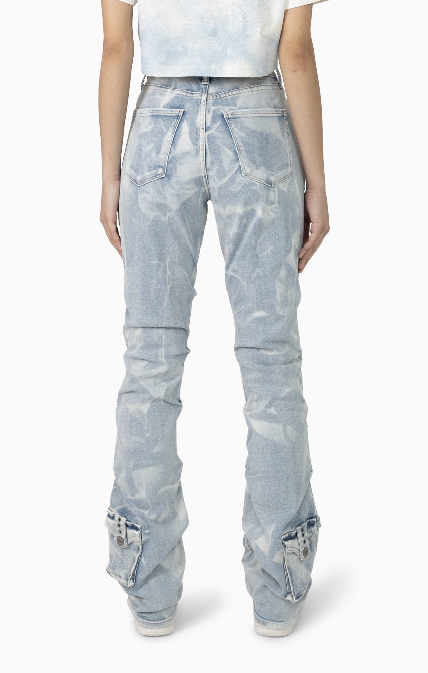Smoke Rise Women's High Rise Boot Jean with Chain