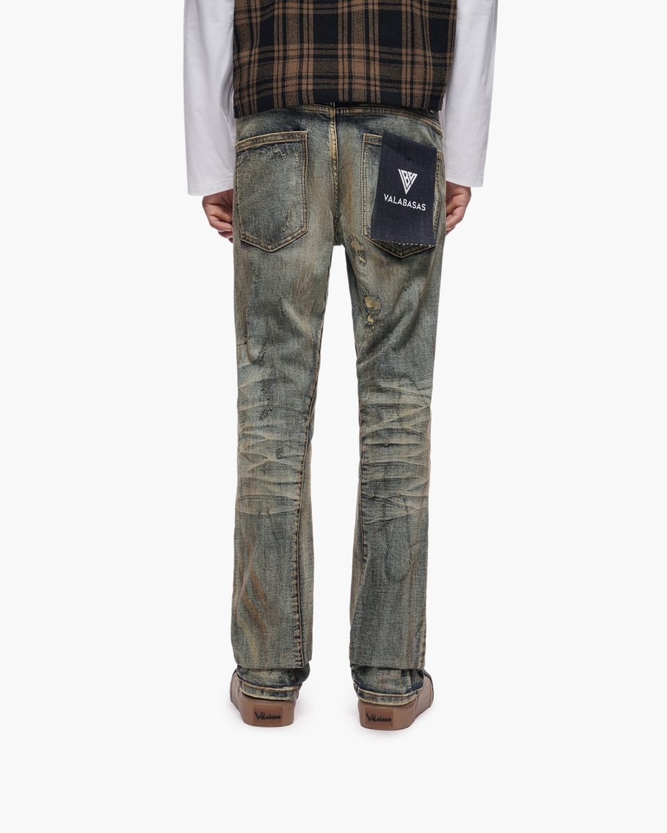 Valabasas Static Stacked Vintage Wash Jeans