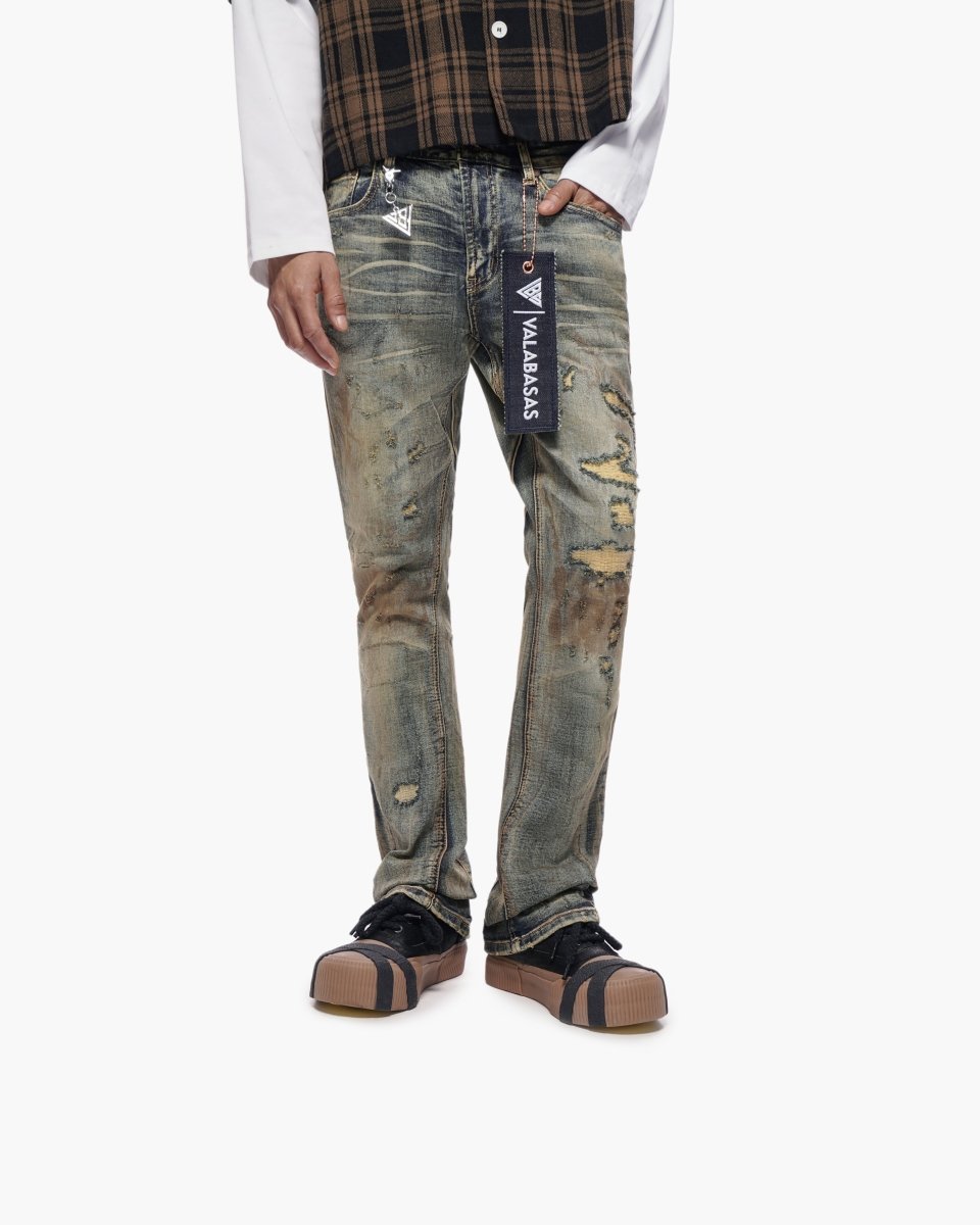 Valabasas Static Stacked Vintage Wash Jeans