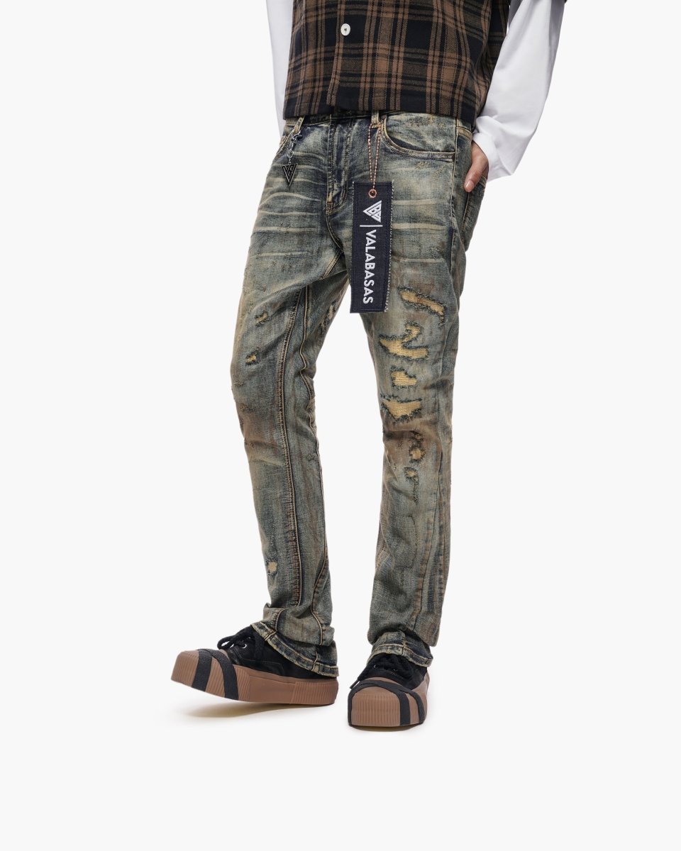 Valabasas Static Stacked Vintage Wash Jeans