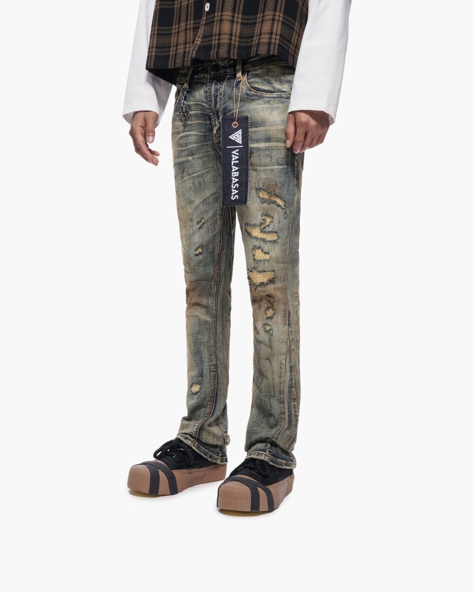 Valabasas Static Stacked Vintage Wash Jeans